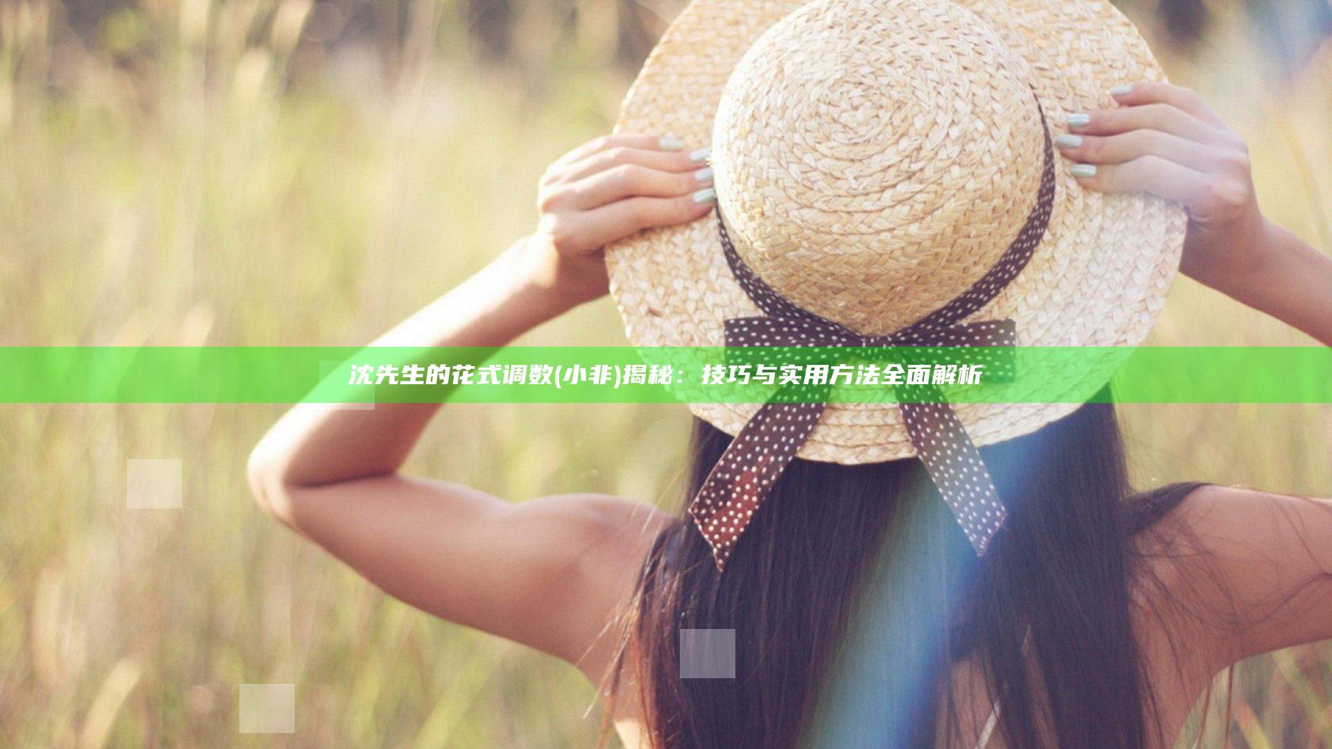沈先生的花式调数(小非)揭秘：技巧与实用方法全面解析